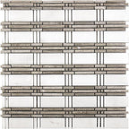white & wooden beige tile