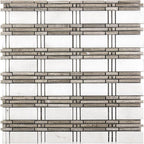 white & wooden beige tile