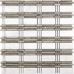 white & wooden beige tile