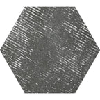 Ink Black Dimension Porcelain Hexagon Tile | Tile Club