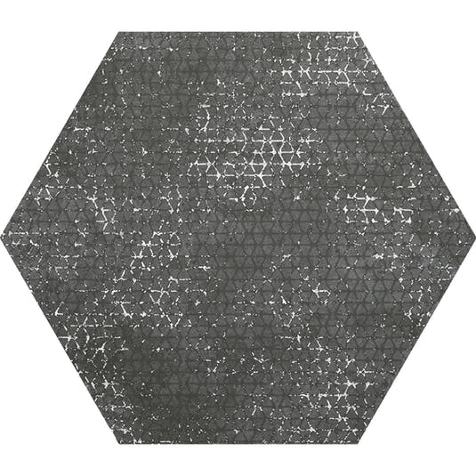 Ink Black Dimension Porcelain Hexagon Tile | Tile Club