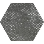 Ink Black Dimension Porcelain Hexagon Tile | Tile Club