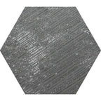Ink Black Dimension Porcelain Hexagon Tile | Tile Club