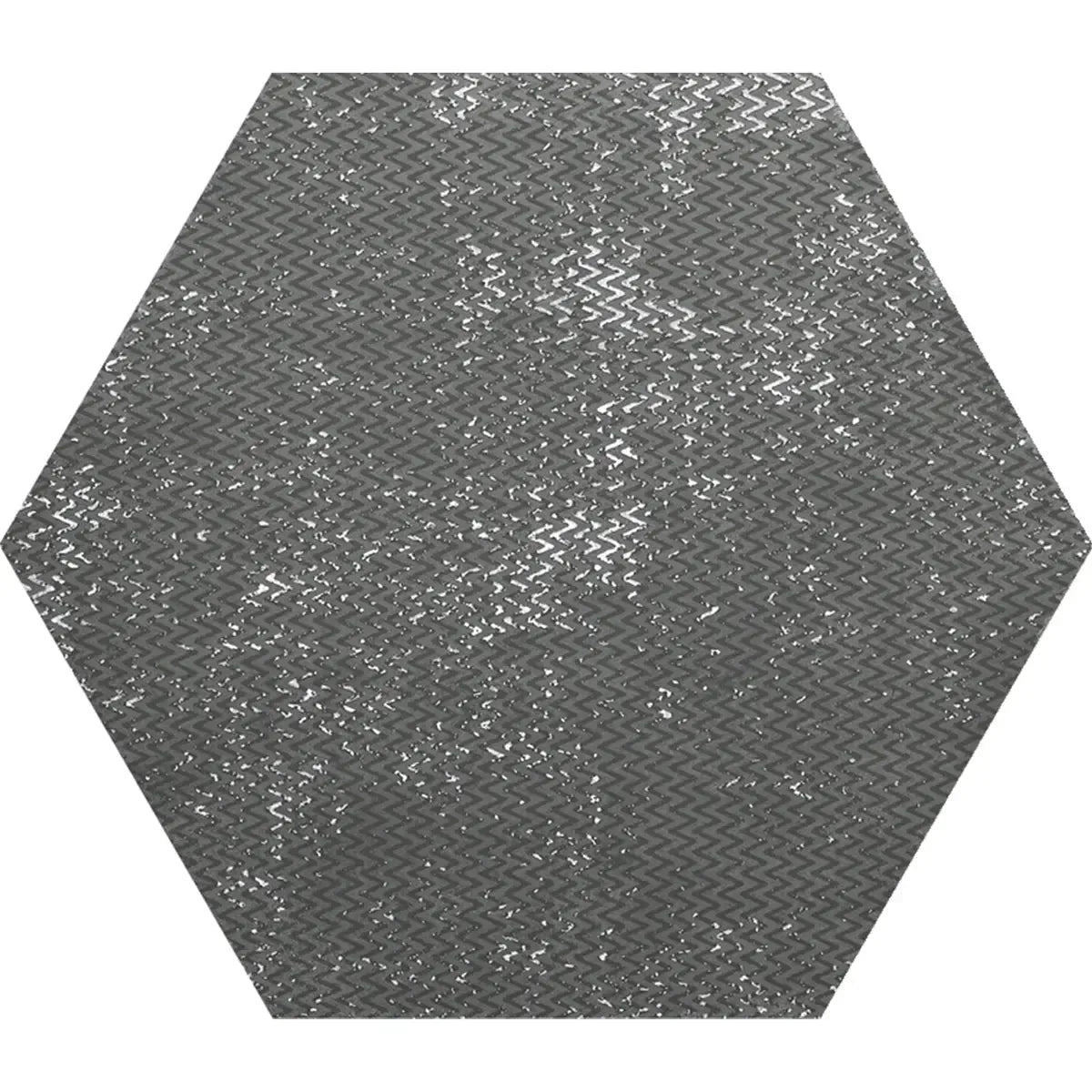 Ink Black Dimension Porcelain Hexagon Tile | Tile Club