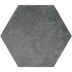 Ink Black Porcelain Hexagon Tile | Tile Club