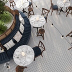 Inversa White and Black Basket Weave Mosaic Tile | Tile Club