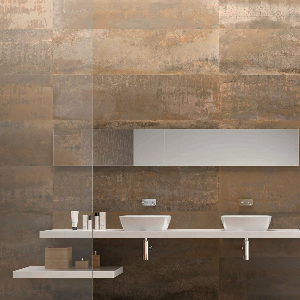 Ionic Copper 11.8" x 47.2" Rectified Porcelain Tile | Tile Club