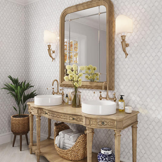 Italiano White Marble Mosaic Tile | Tile Club