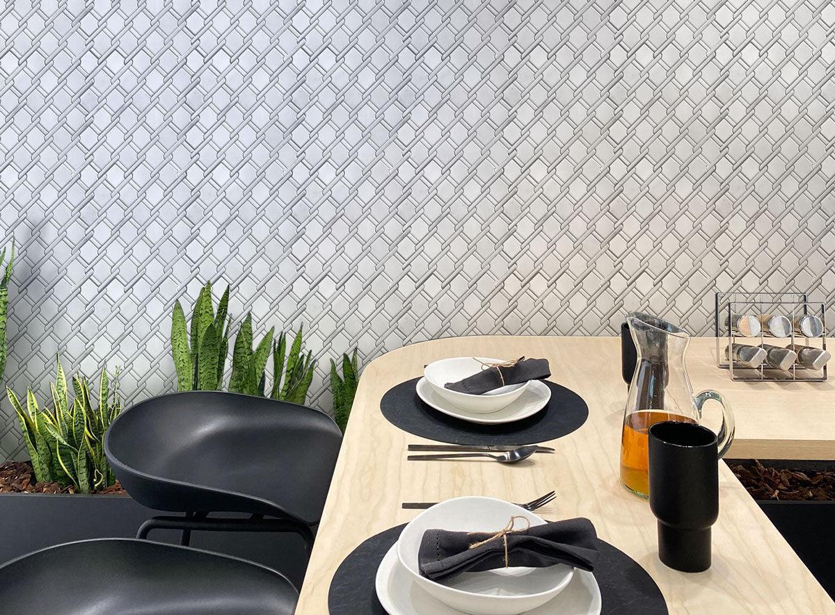Italiano White Marble Mosaic Tile | Tile Club