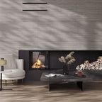 Japandi Contrast Black Slat Wall Tile | Tile Club