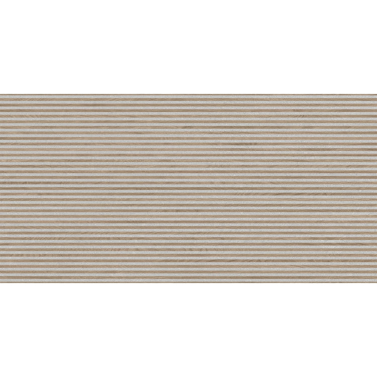 Japandi Contrast Gray Slat Wall Tile