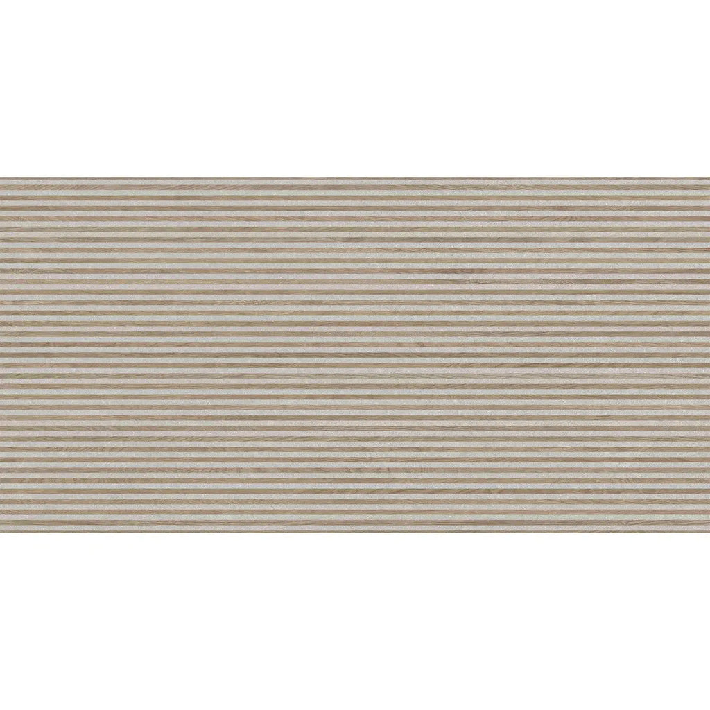 Japandi Contrast Gray Slat Wall Tile | Tile Club