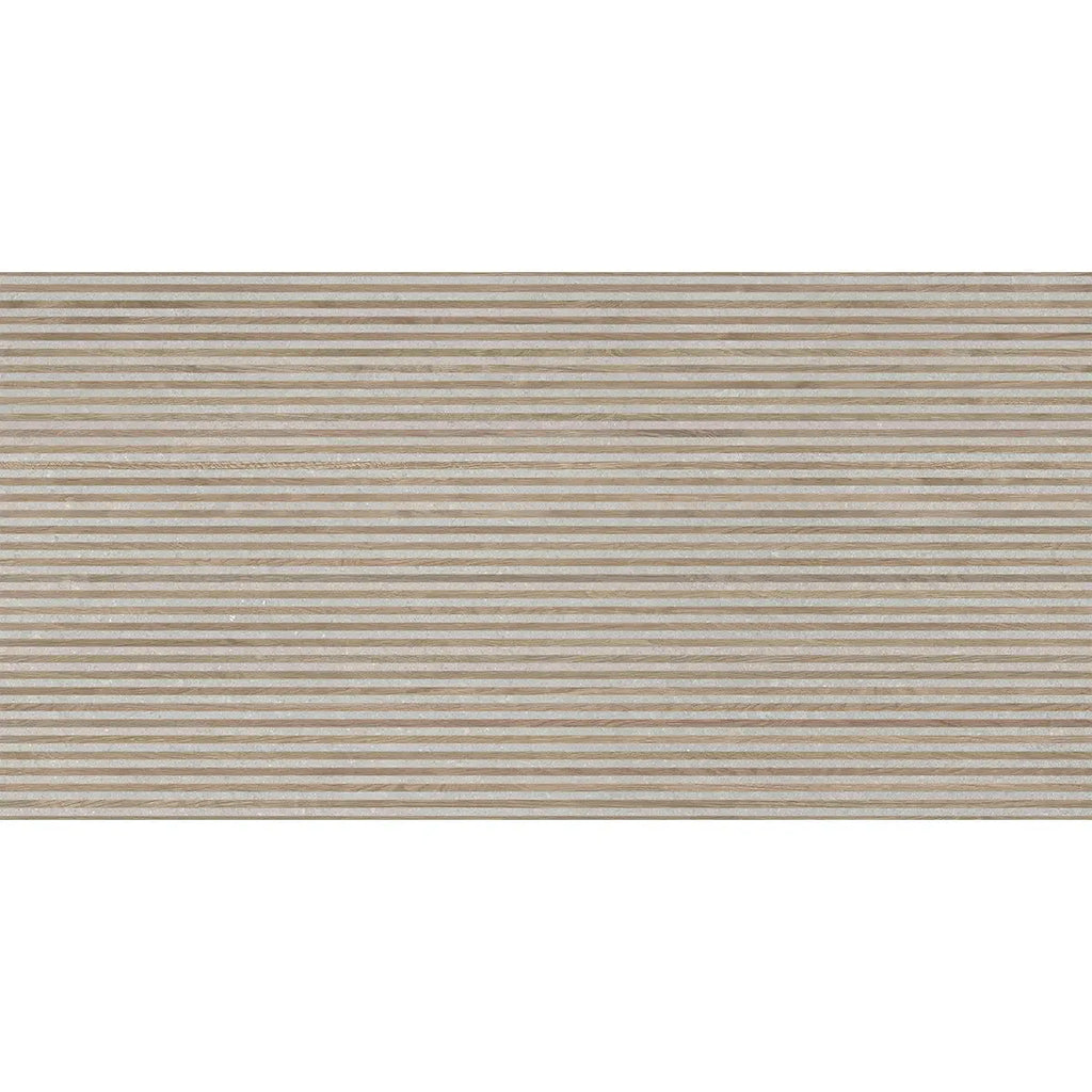 Japandi Contrast Gray Slat Wall Tile | Tile Club