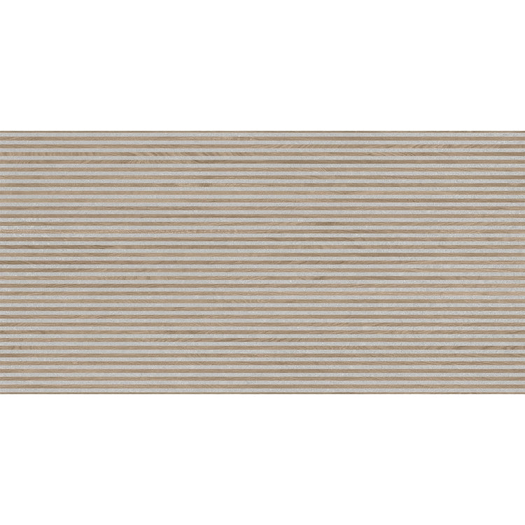 Japandi Contrast Gray Slat Wall Tile