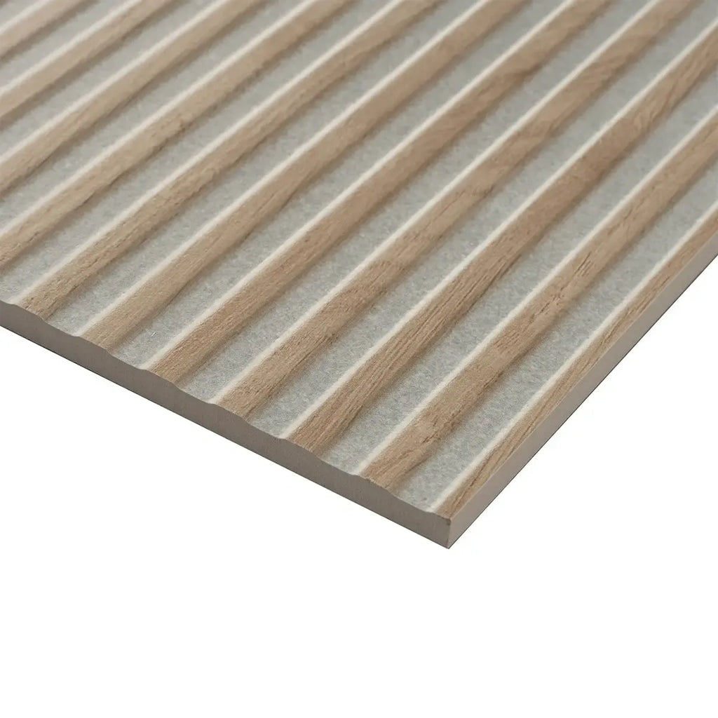 Japandi Contrast Gray Slat Wall Tile | Tile Club