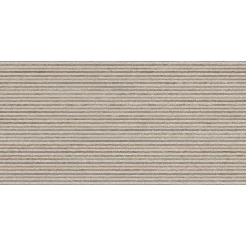 Japandi Contrast Gray Slat Wall Tile | Tile Club