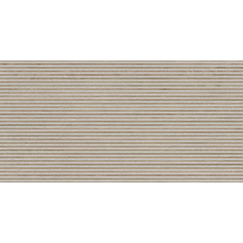 Japandi Contrast Gray Slat Wall Tile | Tile Club