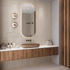 Japandi Contrast Gray Slat Wall Tile | Tile Club