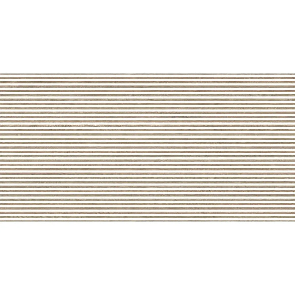 Japandi Contrast White Slat Wall Tile | Tile Club