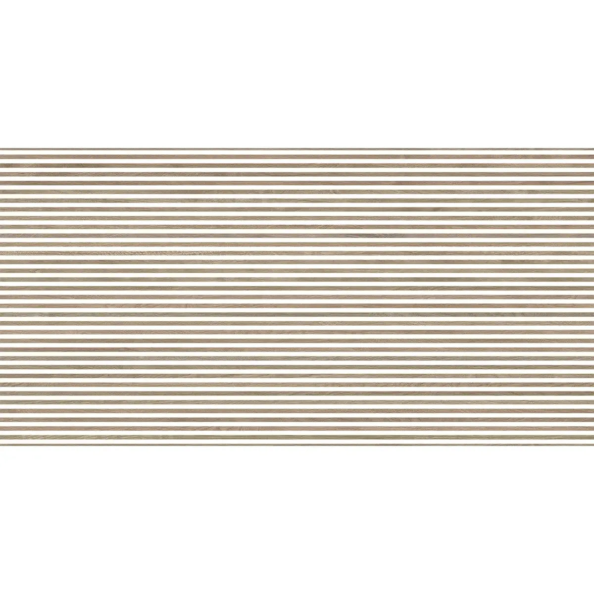 Japandi Contrast White Slat Wall Tile | Tile Club