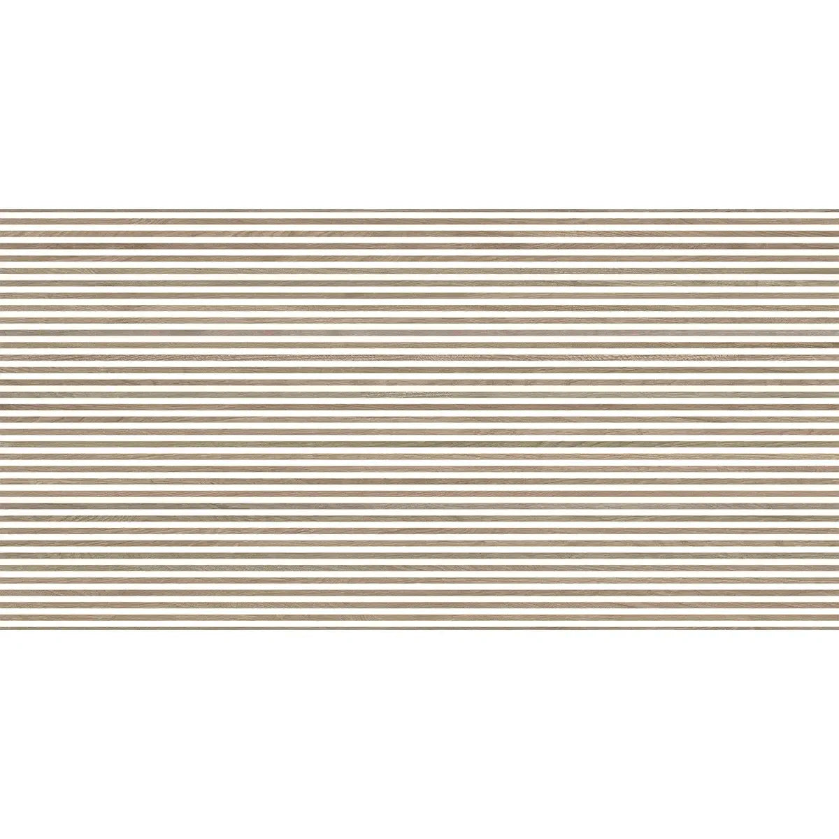 Japandi Contrast White Slat Wall Tile | Tile Club