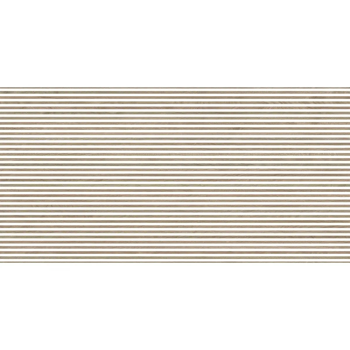 Japandi Contrast White Slat Wall Tile | Tile Club