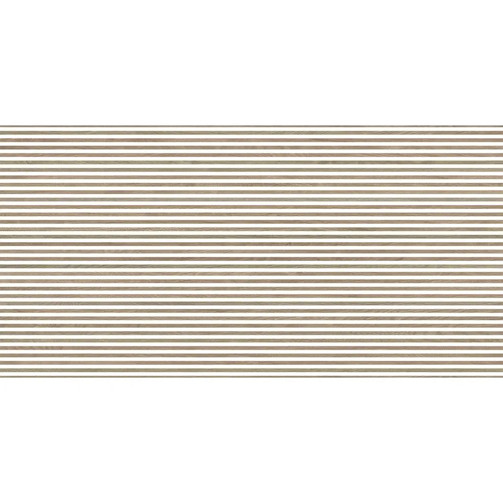 Japandi Contrast White Slat Wall Tile Sample | Tile Club
