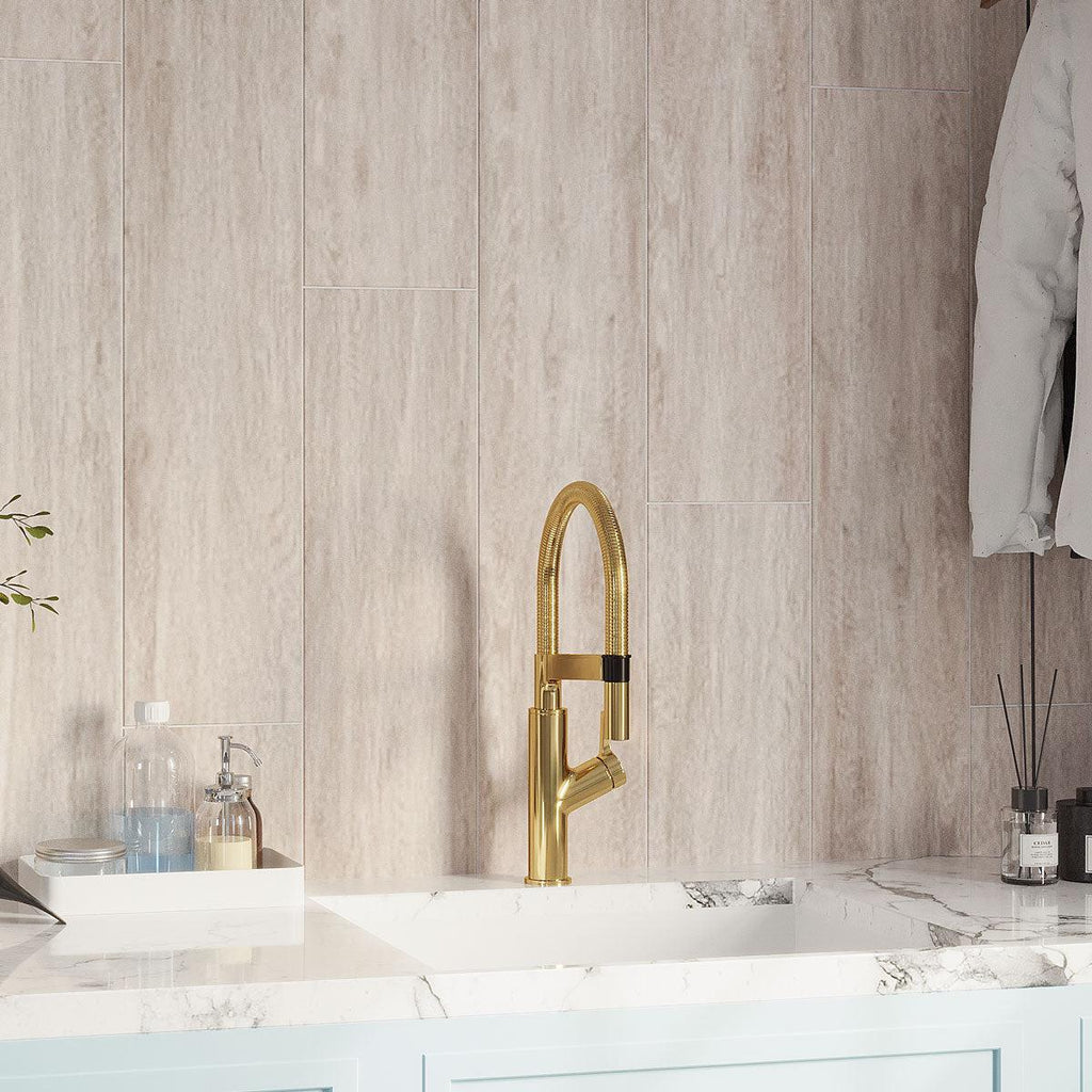 Japandi Gray Wood Look Tile