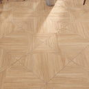 Japandi Honey Parquet Wood-Look Tile Flooring