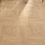 Japandi Honey Parquet Wood-Look Tile Flooring | Tile Club