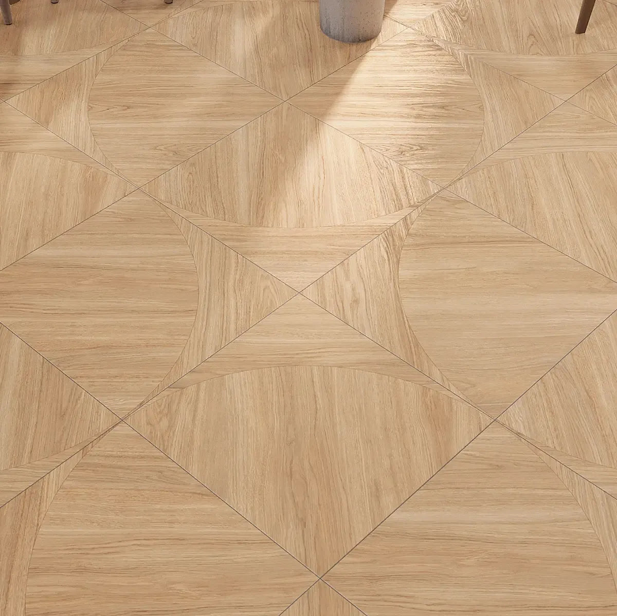 Japandi Honey Parquet Wood-Look Tile Flooring | Tile Club