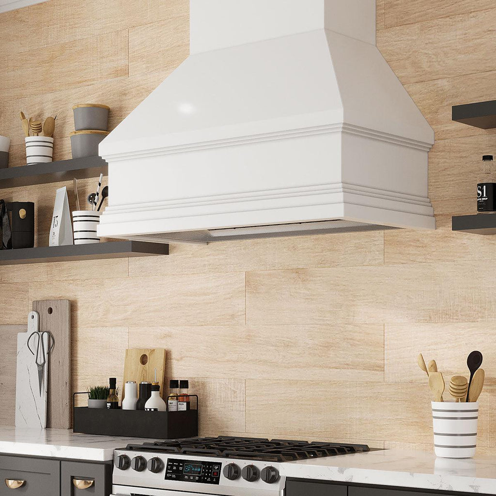 Japandi Maple Porcelain Wood-Look Shiplap Kitchen Wall