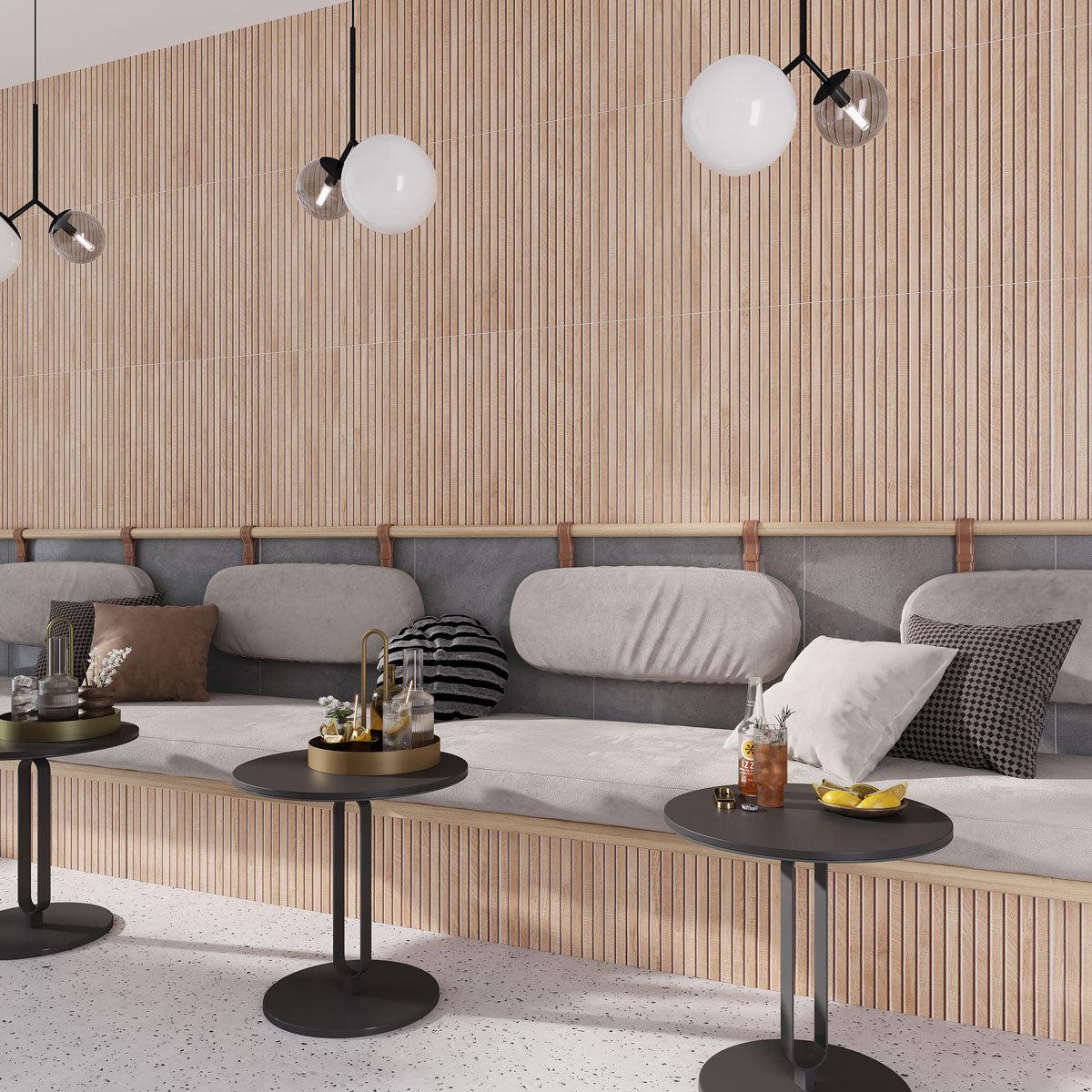 Japandi Maple Slat Wall Tile | Online Tile Store with Free Shipping on ...