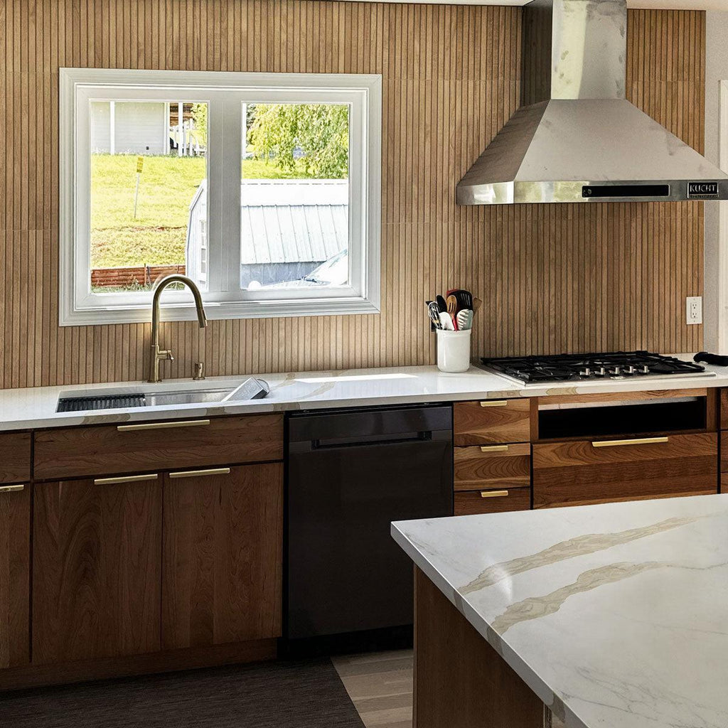 Japandi Maple Slat Wall Tile | Tile Club