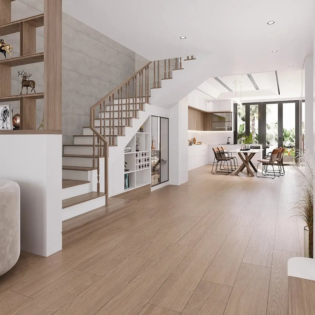 Japandi Natural 10x60 Wood-Look Tile Flooring | Tile Club