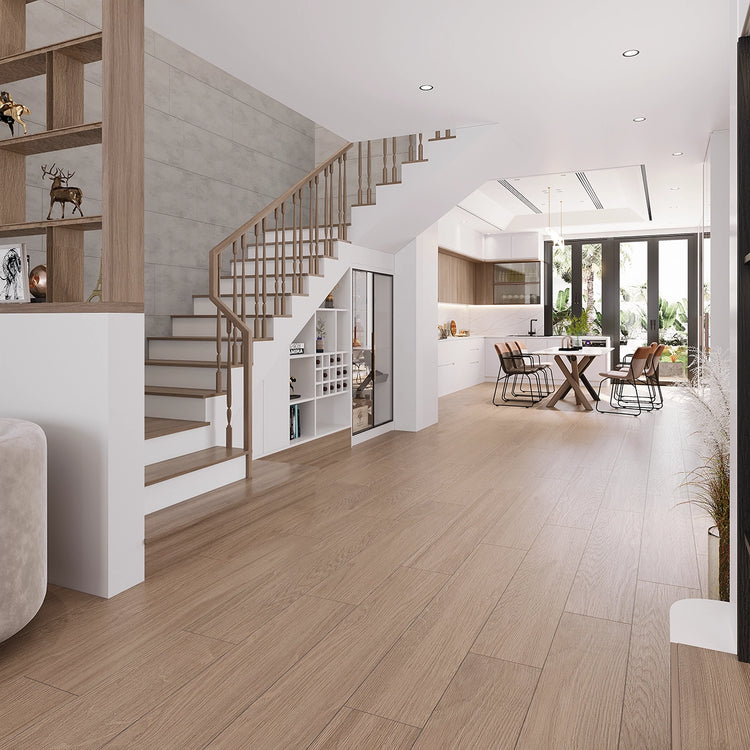 Japandi Natural 10x60 Wood-Look Tile Flooring | Tile Club