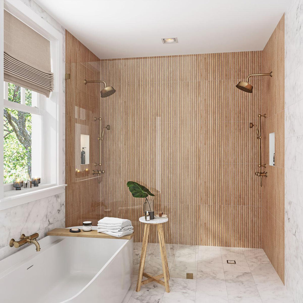 Japandi Natural Slat Wall Tile | Tile Club