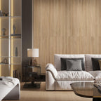 Japandi Skinny Slat Honey Wood-Look Tile | Tile Club