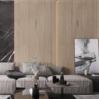 Japandi Skinny Slat Natural Wood-Look Tile | Tile Club