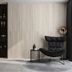 Japandi Skinny Slat White Wood-Look Tile | Tile Club