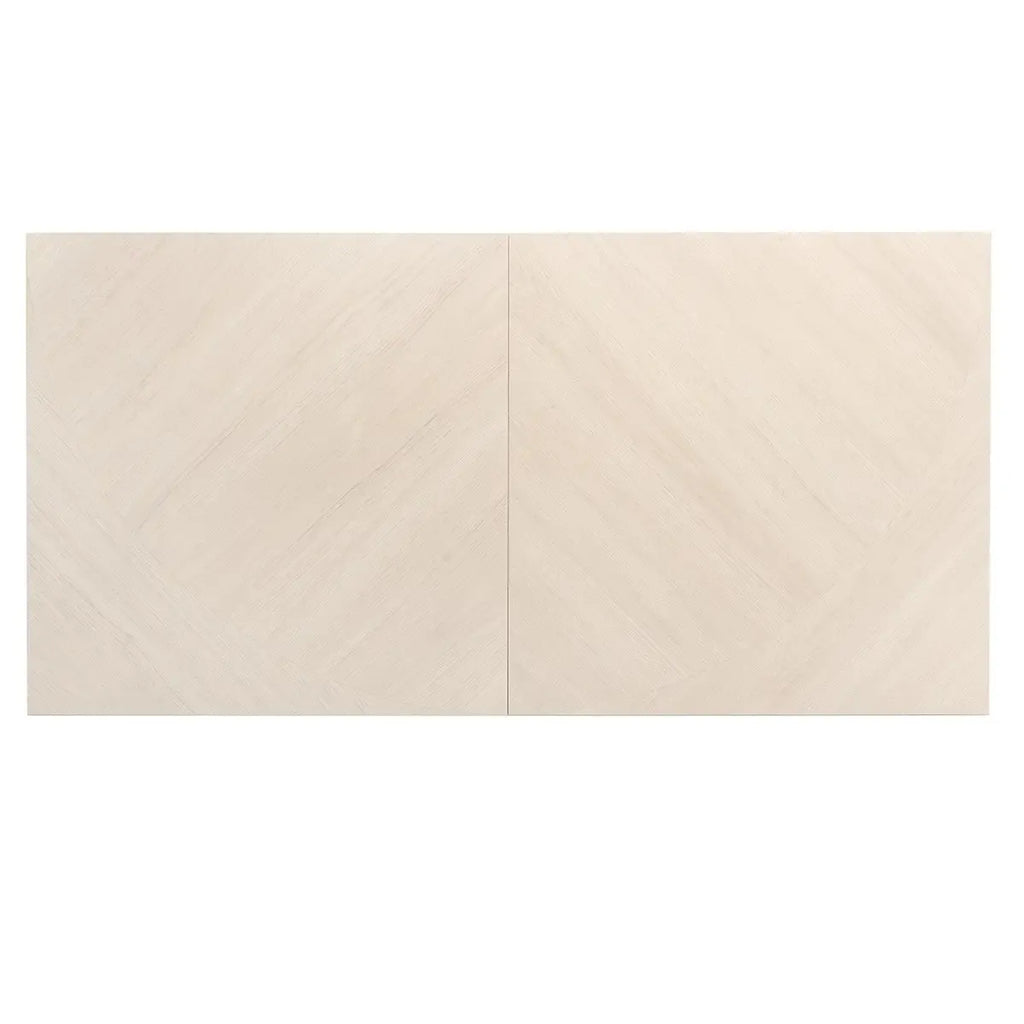Japandi White Parquet Wood-Look Tile Flooring | Tile Club