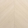 Japandi White Geometric Parquet Wood-Look Tile Flooring