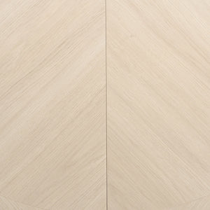 Japandi White Parquet Wood-Look Tile Flooring