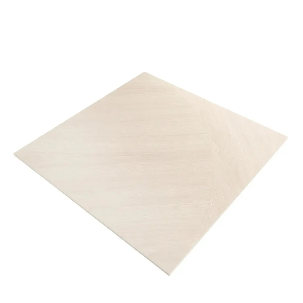Japandi White Parquet Wood-Look Tile Flooring | Tile Club