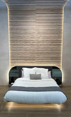 Japandi White Textured 16x48 | Tile Club