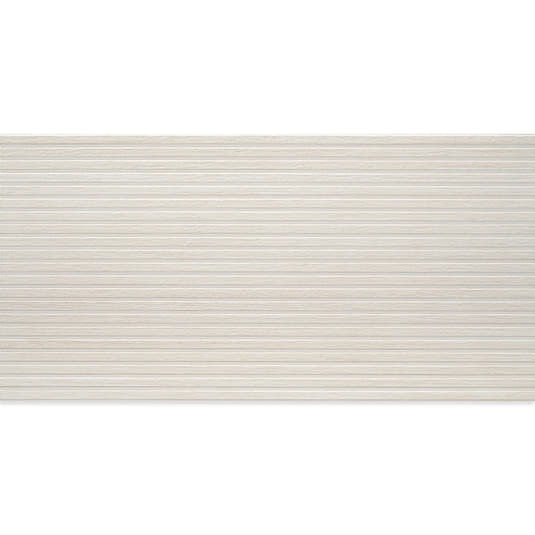 Japandi White Slat Wall Tile Sample