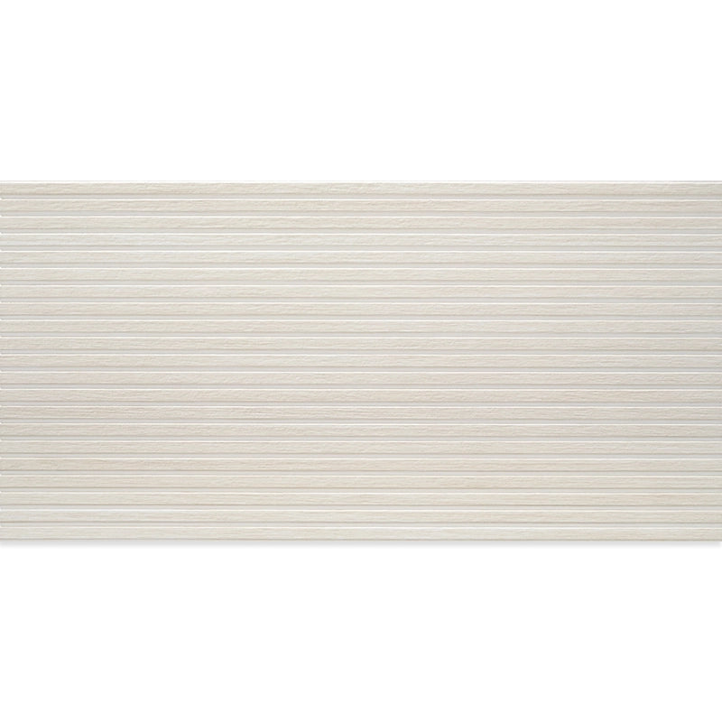 Japandi White Slat Wall Tile Sample