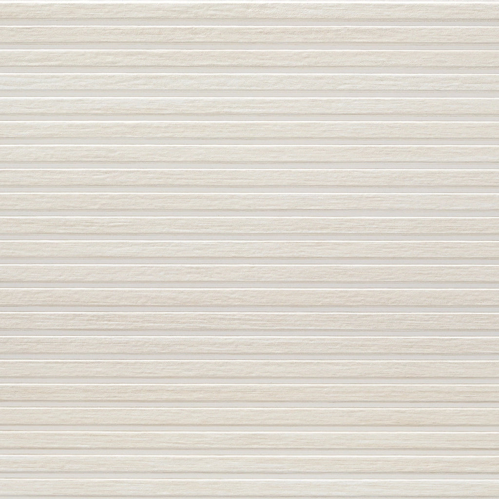 Japandi White Slat Wall Tile | Tile Club