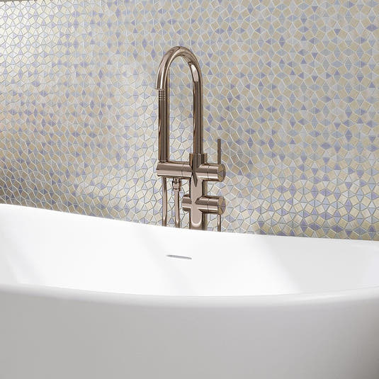 Kaleidoscope Glass Mosaic Bathroom Wall Tile