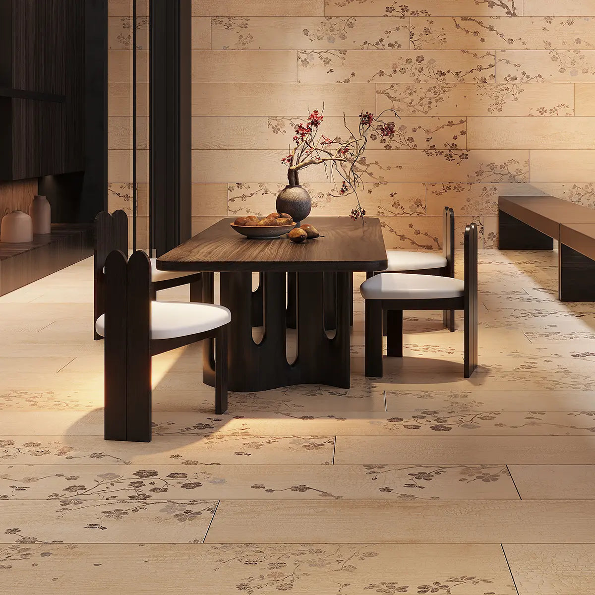 Kasai Maple Sakura 10x60" Rectified Porcelain Tile | Tile Club